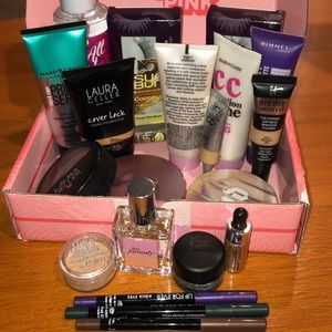 Lot of professional makeup